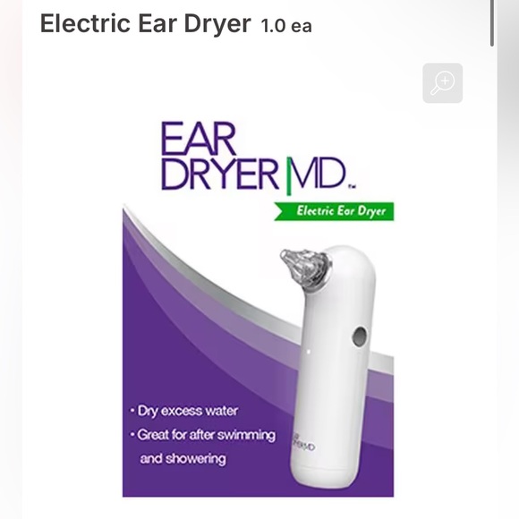 🎈Ear Dryer MD Electric Dries Excess Water After Swimming or Showering, New - Picture 1 of 14